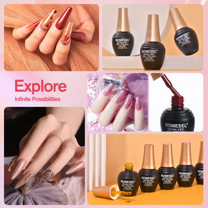 เจลต่อเล็บอะคริลิค BOMESEL สำหรับทำเล็บแบบฝรั่งเศส แห้งเร็ว ใช้กับหลอดไฟ LED สีเจลสำหรับต่อเล็บ 10 มล. ชุดต่อเล็บแบบเจลลี่ 3 มิติ ผลิตตามแบบ OEM ปลอดสารพิษ ใช้งานง่าย - Product Image 3