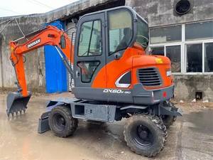 Excavadora de ruedas mini usada de 6 toneladas DOOSAN modelo 2017 DX60W DX80 DX150LC DH55 Corea original barato para la venta - Product Image 4