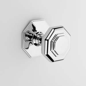 Pomo de Puerta Redondo y Elegante de Metal, Adecuado para Decoración del Hogar Sofisticada y Mejoras de Estilo de Puertas Modernas - Product Image 1