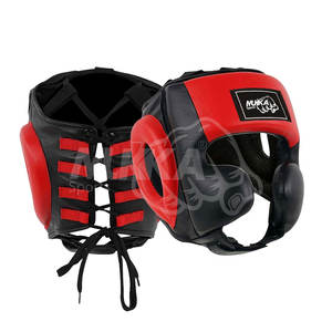 Protector de cabeza de boxeo de cuero profesional de alta calidad superventas para entrenamiento de MMA al por mayor - Product Image 4
