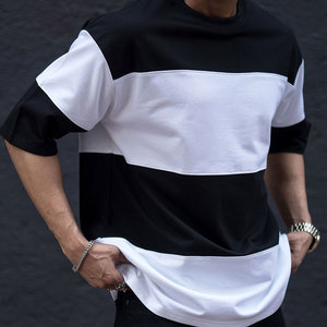 À la mode été nouveau respirant imprimé à manches courtes surdimensionné hommes t-shirts haute qualité surdimensionné t-shirt - Product Image 4