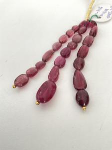 ลูกปัดรูเบลไลต์ธรรมชาติทรงกลมเรียบ สำหรับทำเครื่องประดับอัญมณีชั้นดี - Product Image 5