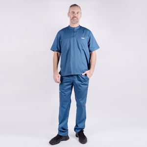 Haute qualité à manches courtes soins infirmiers Scrubs uniformes hôpital médical Scrubs haut du Vietnam Spandex Stretch OEM modèle en gros - Product Image 1