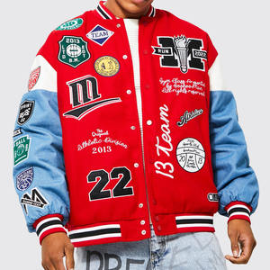 แจ็คเก็ตวาร์ซิตี้ขนแกะคุณภาพสูง ป้องกันแบคทีเรีย สำหรับผู้ชายและผู้หญิง สไตล์ใหม่ คอตั้ง มีทุกขนาดและสี - Product Image 1