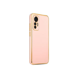 Funda de silicona de lujo antihuellas para teléfono Xiaomi Mi 11 Lite Netzy SAFA Bark Series, funda protectora de oro rosa - Product Image 1