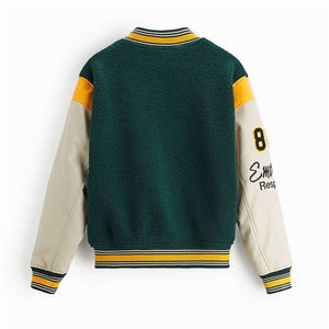 Chaqueta Varsity de Invierno Personalizada para Hombre, Transpirable, Ecológica, de Secado Rápido, Estilo Urbano, con Logotipo de Béisbol, de Lona, Poliéster/Algodón - Product Image 2