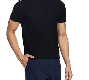 เสื้อยืดผ้าฝ้ายถักสำหรับผู้ชายดีไซน์ว่างเปล่าแขนสั้นผลิตในปากีสถาน - Product Image 4