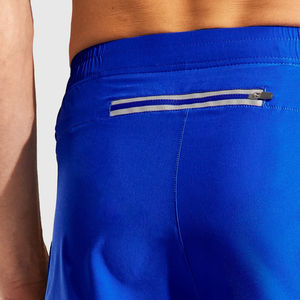 Short de gym pour hommes taille élastique mi décontracté motif solide poches couleur unie entraînement numérique conception de course à pied personnalisable OEM - Product Image 5