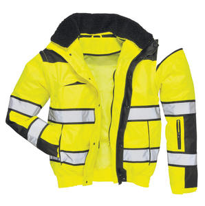 Sudadera CON CAPUCHA DE SEGURIDAD reflectante de alta visibilidad para hombres Calentador de tráfico Ropa DE SEGURIDAD Ropa DE TRABAJO Uniforme Hi Vis Chaqueta de invierno - Product Image 4