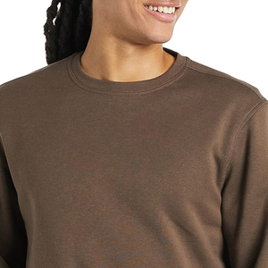 Custom Men's Cotton Crewneck Sweatshirt French Terry Sweatshirts for Mens Plain Design with Winter Print Fabric - Product Image 5