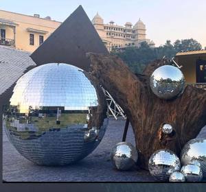 เครื่องประดับตกแต่งคริสต์มาสซานต้าสำหรับรายการคริสมาสต์ผ้า/แก้วคริสตัลตกแต่งแขวนบอลสำหรับงานแต่งงานโรงแรมตกแต่ง - Product Image 2