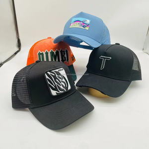 Casquette de camionneur en maille à 5 panneaux personnalisée de haute qualité avec logo brodé - Product Image 4