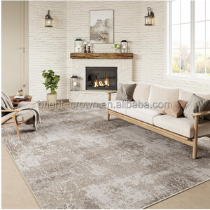 Alfombra Antideslizante de Estilo Moderno y Tamaño Personalizado con Reverso de Felpa de Cristal, Material de Poliéster para la Seguridad de Personas Mayores en el Hogar - Product Image 3