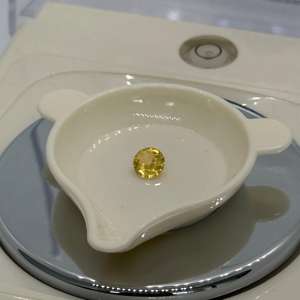 100% corte ovalado Natural 0,81 quilates Zafiro Amarillo calentado piedras preciosas sueltas piedra natal proveedor superior para joyería de piedras preciosas - Product Image 4
