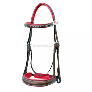 Brida de cuero genuino Premium de alta calidad para caballos Acolchado suave Los mejores productos de cuero para caballos Fabricante mayorista - Product Image 2