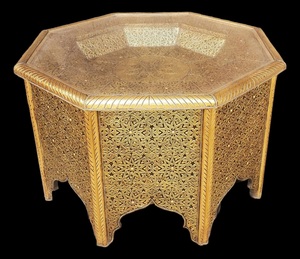 Table d'appoint ronde au design élégant avec couleur personnalisée, meubles décoratifs pour salon, table basse marocaine légère - Product Image 2