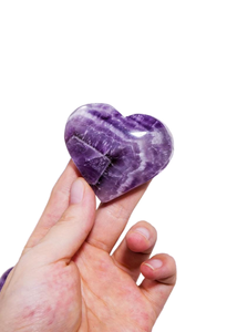 Coeur onyx en pierre bleue naturelle, presse-papier en forme de coeur, marbre onyx vintage - Product Image 2