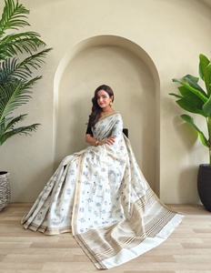 Magnifique Tussar Avec Warli Broderie Saree Femme Fabricant De Mode De Surat Au Taux Le Plus Bas - Product Image 6