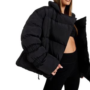 Doudounes surdimensionnées pour femmes Vêtements décontractés Col montant Vestes à manches longues Stock d'usine Marque privée Vestes bouffantes pour femmes - Product Image 1