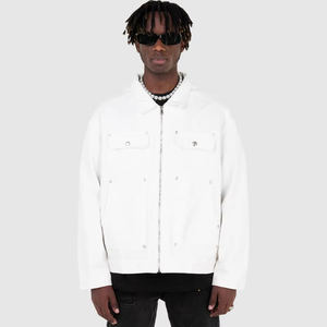 Nuevo diseño de alta calidad chaquetas bordadas con estampado personalizado chaqueta de béisbol de gran tamaño para hombre 2025 - Product Image 3