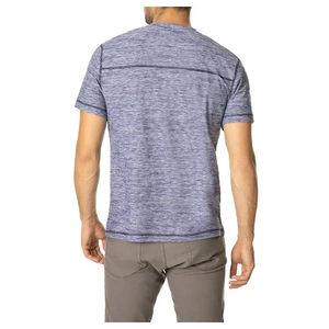 2024 gros personnalisé hommes cou T-Shirt haute qualité tricoté tissu Unique Vintage Style impression conception bouffée techniques pour une utilisation en salle de sport - Product Image 6