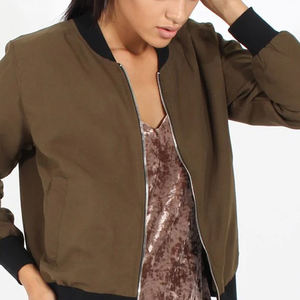 Chaqueta Bomber Informal de Punto con Cierre y Manga Larga para Mujer, con Bolsillos Laterales, de Secado Rápido y Transpirable, Ropa de Invierno - Product Image 6