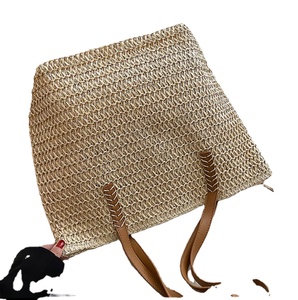 Bolsa Mágica Hecha a Mano |   Bolso de playa de paja |   Bolso de Hombro de Paja, Bolsos de Playa de Macramé y Crochet Directamente del Proveedor Indio - Product Image 1