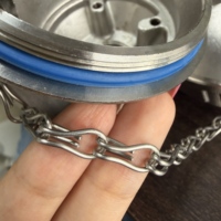 Boîtier de connexion pour thermocouple en acier inoxydable KNE 304, moulé, résistant à la corrosion, étanche avec joint en caoutchouc pour utilisation chimique extérieure