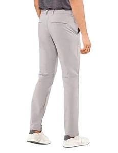 Pantalon léger à séchage rapide pour homme, confortable, décontracté, plat, avec stretch, taille mi-haute, droit, pantalon de travail - Product Image 3