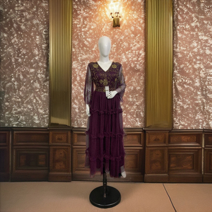 ชุดเดรสออกงานแบบหรูหราของผู้หญิงชุดเดรสทรงกระโปรงตาข่ายบานสำหรับงานแต่งงานชุดปาร์ตี้คลับประดับด้วยลูกปัด - Product Image 1