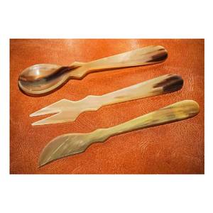 ช้อนสลัดทำมือจากเขาธรรมชาติ คุณภาพสูง เป็นมิตรกับสิ่งแวดล้อม ดีไซน์ตกแต่งตามสั่ง สำหรับใช้ในบ้านและโรงแรม - Product Image 2