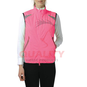 Chaleco ecuestre cómodo para mujer hecho con tejido elástico flexible, forro transpirable de silueta delgada y rendimiento duradero - Product Image 4