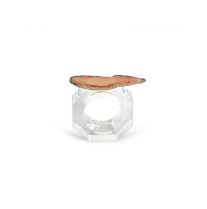 Vente en gros Meilleur prix Ronds de serviette en acrylique avec design en résine Vase Bar Porte-serviettes pour les occasions de cadeaux - Product Image 1