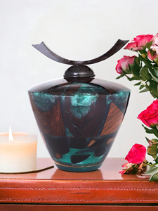 โกศงานศพโรสวู้ดทำด้วยมือพร้อมฝาเรซินอีพ็อกซี่นกเป็ดน้ำโกศเผาศพขนาดใหญ่สำหรับมนุษย์และขี้เถ้าสัตว์เลี้ยง - Product Image 6