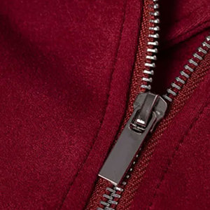 Chaqueta de Cuero de Moda para Mujer, Manga Larga, Cierre de Cremallera Frontal, Prenda Exterior Perfecta para Conjuntos Casuales de Otoño e Invierno y Trabajo - Product Image 5