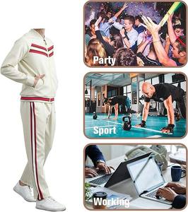 Survêtements décontractés pour hommes Combinaisons de jogging à manches longues Ensembles de survêtements Vestes de survêtement, 100% coton - Product Image 3