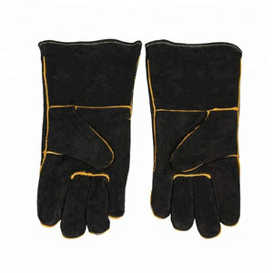 Gants de travail en cuir de vachette respirant de haute qualité pour hommes femmes anti-dérapant industriel Construction sécurité longues poignées - Product Image 4
