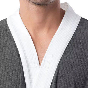 เสื้อคลุมอาบน้ำผู้ชาย ผ้าพลัฌ ผ้าฝ้ายเทอร์รี่ สวมใส่สบายหลังอาบน้ำ ใช้ได้ทั้งที่บ้านและโรงแรม เสื้อคลุมอาบน้ำผู้ชาย - Product Image 6