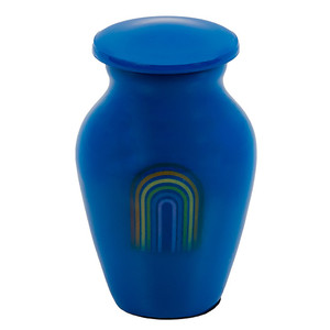 Urnas de cremación de recuerdo de aluminio de artesanía india Venta caliente Mini urnas de cremación para funeral - Product Image 1