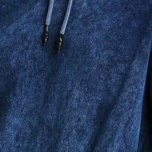 Sweat-shirt unisexe à capuche unisexe épais et lavé, avec imprimé personnalisé, épaules tombantes, 100% coton, polaire française - Product Image 5