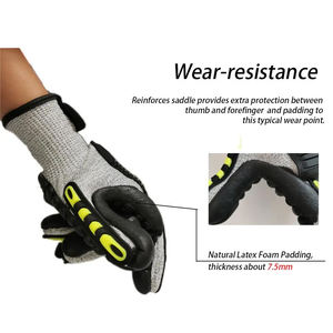Gants de sport en cuir synthétique antidérapants de haute qualité Gants de sécurité pour conducteur robustes avec impression de logo personnalisé à vendre - Product Image 6