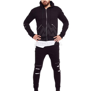 ชุดวอร์มผู้ชาย ดีไซน์ล่าสุด 2026 ชุดกีฬา ชุดวอร์มผู้ชาย สำหรับฤดูใบไม้ร่วงและฤดูหนาว ชุดวอร์มผู้ชายแบบดิสเทรส ราคาขายส่ง - Product Image 1