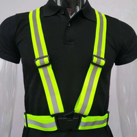 Gilet de Sécurité HCSP Veste de Travail Réfléchissante Haute Visibilité avec Clignotants LED pour Construction