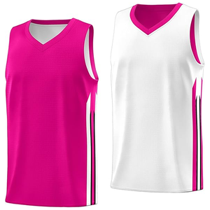 Maillot de basket-ball réversible vierge pour homme, uniforme d'équipe, chemises de basket-ball athlétiques Hip Hop - Product Image 3