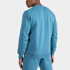 Suéter de cuello redondo Atlético personalizado para hombre, sudadera con cremallera y bolsillo en el pecho, ajuste regular, liso, algodón, poliéster, deporte personalizado - Product Image 4