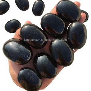 Cristales de piedra de Palma de turmalina negra Natural más vendidos al por mayor artesanías de piedra semipreciosa de estilo Feng Shui para curar - Product Image 2