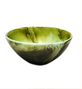 Bol et plat de service en résine écologique fait à la main - Passe au lave-vaisselle Prêt pour la fête Design moderne Art antique Fabriqué en Inde - Product Image 6