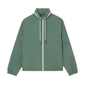 Chaqueta Cortavientos de Nailon Personalizada de Alta Gama, Fabricante de Ropa de Exterior de Talla Grande, Chaqueta Cortavientos Transpirable con Capucha para Hombre - Product Image 1