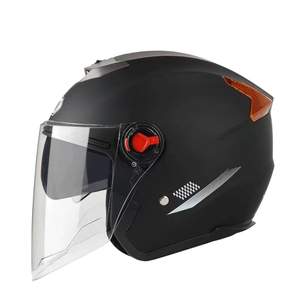 Venta caliente Four Seasons doble lente 3/4 media cara motocicleta <span class=keywords><strong>casco</strong></span> <span class=keywords><strong>de</strong></span> alta definición antiniebla - Product Image 3