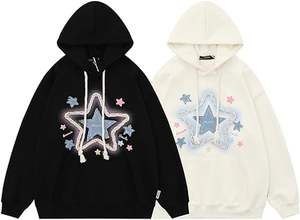 Logotipo personalizado Hombres mujeres Puff Imprimir Heavy Cotton Oversized Hoodie Pullover 3D Puff Printing Unisex Hoodies - Product Image 5